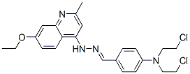 CAS 登录号：91919-70-9， N-[[4-[双(2-氯乙基)氨基]苯基]甲亚基氨基]-7-乙氧基-2-甲基-喹啉-4-胺