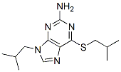 CAS 登录号：91953-88-7， 9-(2-甲基丙基)-6-(2-甲基丙基硫)嘌呤-2-胺