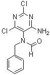 CAS 登录号：91962-06-0， N-(4-氨基-2,6-二氯-嘧啶-5-基)-N-苄基-甲酰胺