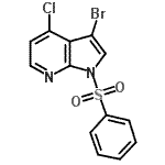 CAS#: 920966-51-4, 3-Bromo-4-chloro-1-(phenylsulfonyl)-1H-pyrrolo[2,3-b]pyridine