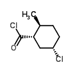 CAS 登录号：92284-42-9， (1S,2S,5S)-5-氯-2-甲基环己烷羰基氯化物