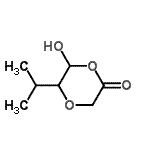 CAS#: 92420-51-4, 6-Hydroxy-5-isopropyl-1,4-dioxan-2-one