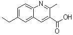 CAS#: 92513-36-5, 6-Ethyl-2-methyl-3-quinolinecarboxylic acid