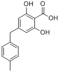 CAS 登录号：92549-70-7， 2,6-二羟基-4-(对甲基苄基)苯甲酸