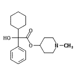 CAS 登录号：92569-22-7， 1-甲基-4-哌啶基环己基(羟基)苯乙酸酯