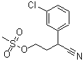 CAS 登录号：925889-97-0， 3-(3-氯苯基)-3-氰基丙基甲烷磺酸酯