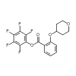 CAS#: 926921-58-6, Pentafluorophenyl 2-(tetrahydro-2H-pyran-4-yloxy)benzoate