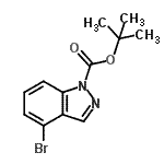 CAS#: 926922-37-4, 2-Methyl-2-propanyl 4-bromo-1H-indazole-1-carboxylate