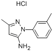 CAS 登录号：92721-83-0， 3-甲基-1-(3-甲基苯基)-1H-吡唑-5-胺盐酸盐
