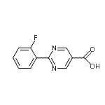 CAS 登录号：927803-25-6， 2-(2-氟苯基)-5-嘧啶羧酸