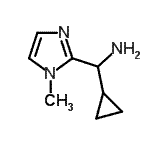 CAS 登录号：927986-30-9， 1-环丙基-1-(1-甲基-1H-咪唑-2-基)甲胺