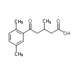 CAS 登录号：92864-23-8， 5-(2,5-二甲基苯基)-3-甲基-5-氧代戊酸