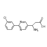 CAS 登录号：928713-13-7， 3-氨基-3-[2-(3-氯苯基)-5-嘧啶基]丙酸