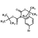 CAS 登录号：929000-06-6， 2-[N,N-二(叔-丁氧羰基)氨基]-4-溴-1-氯苯
