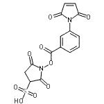 CAS 登录号：92921-25-0， 1-{[3-(2,5-二氧代-2,5-二氢-1H-吡咯-1-基)苯甲酰基]氧基}-2,5-二氧代-3-吡咯烷磺酸