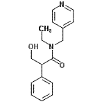 CAS 登录号：92934-64-0， N-乙基-3-羟基-2-苯基-N-(4-吡啶基甲基)丙酰胺