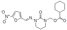 CAS#: 92950-22-6, [3-[(5-Nitrofuran-2-yl)methylideneamino]-2-oxo-1,3-diazinan-1-yl]methyl cyclohexanecarboxylate