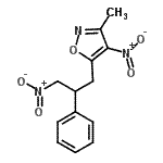 CAS#: 929719-03-9, 3-Methyl-4-nitro-5-(3-nitro-2-phenylpropyl)-1,2-oxazole