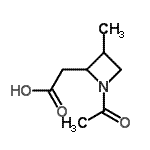 CAS 登录号：92992-16-0， (1-乙酰基-3-甲基-2-氮杂环丁基)乙酸
