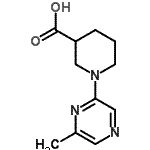 CAS 登录号：930111-02-7， 1-(6-甲基-2-吡嗪基)-3-哌啶羧酸