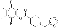 CAS 登录号：930111-06-1， 1-(2-噻吩基甲基)-4-哌啶羧酸五氟苯基酯