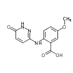 CAS#: 930295-13-9, 5-methoxy-2-[(6-oxo-1H-pyridazin-3-yl)amino]benzoic acid