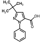 CAS 登录号：93045-47-7， 3-(2-甲基-2-丙基)-1-苯基-1H-吡唑-5-羧酸