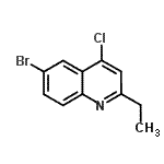 CAS#: 930570-40-4, 6-Bromo-4-chloro-2-ethylquinoline