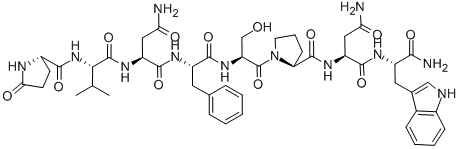CAS 登录号:93208-51-6, 谷氨酰-缬氨酰-天冬氨酰胺酰-苯基甘氨酰-丝氨酰-脯氨酰-天冬氨酰胺酰-色氨酰胺