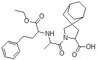 CAS#: 93231-79-9, 1'-[2-[(1-Carbethoxy-3-phenyl-propyl)amino]propanoyl]spiro[bicyclo[2.2.2]octane-7,4'-pyrrolidine]-2'-carboxylic acid