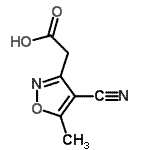CAS#: 93276-75-6, (4-Cyano-5-methyl-1,2-oxazol-3-yl)acetic acid