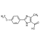 CAS 登录号：933694-27-0， 2-(4-甲氧基苯基)-4-甲基-1H-咪唑-5-羧酸