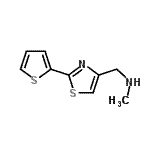 CAS#: 933701-68-9, N-Methyl-1-[2-(2-thienyl)-1,3-thiazol-4-yl]methanamine