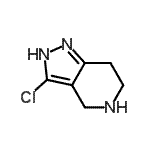 CAS#: 933754-78-0, 3-Chloro-4,5,6,7-tetrahydro-2H-pyrazolo[4,3-c]pyridine
