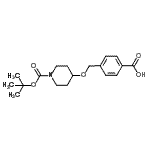 CAS#: 934570-52-2, 4-{[(1-{[(2-Methyl-2-propanyl)oxy]carbonyl}-4-piperidinyl)oxy]methyl}benzoic acid