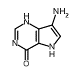 CAS 登录号：93587-28-1， 7-氨基-1,5-二氢-4H-吡咯并[3,2-d]嘧啶-4-酮