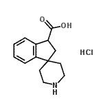 CAS#: 936138-16-8, 2,3-Dihydrospiro[indene-1,4'-piperidine]-3-carboxylic acid hydrochloride (1:1)