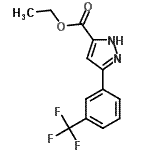 CAS 登录号：93618-46-3， 乙基3-[3-(三氟甲基)苯基]-1H-吡唑-5-羧酸酯