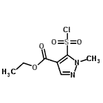 CAS#: 93621-38-6, Ethyl 5-(chlorosulfonyl)-1-methyl-1H-pyrazole-4-carboxylate