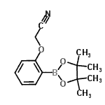 CAS 登录号：936250-19-0， [2-(4,4,5,5-四甲基-1,3,2-二氧杂环戊硼烷-2-基)苯氧基]乙腈