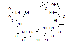 CAS 登录号：93629-01-7， (N-叔丁基氧基羰基-半胱氨酰-甘氨酰-半胱氨酰-甲基酰胺)二聚体
