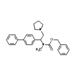 CAS#: 936498-13-4, Benzyl [1-(4-biphenylyl)-2-(1-pyrrolidinyl)ethyl]methylcarbamate