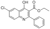 CAS 登录号：93663-74-2， 6-氯-4-羟基-2-苯基-3-喹啉羧酸乙酯
