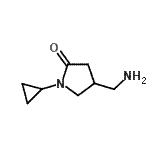 CAS#: 936940-46-4, 4-(Aminomethyl)-1-cyclopropyl-2-pyrrolidinone