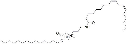 CAS#: 93762-18-6, (Z,Z)-(Dimethyl)[3-[(1-Oxo-9,12-Octadecadienyl)Amino]Propyl][2-Oxo-2-(Tetradecyloxy)Ethyl]Ammonium Chloride