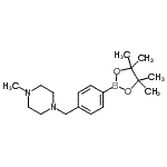 CAS 登录号：938043-30-2， 1-甲基-4-[4-(4,4,5,5-四甲基-1,3,2-二氧杂环戊硼烷-2-基)苄基]哌嗪