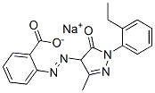 CAS 登录号：93805-01-7， 2-[[1-(2-乙基苯基)-4,5-二氢-3-甲基-5-氧代-1H-吡唑-4-基]偶氮]苯甲酸钠