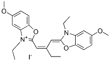 CAS 登录号：93838-97-2， 3-乙基-2-[2-[(3-乙基-5-甲氧基-3H-苯并x偶氮l-2-亚基)甲基]丁-1-烯基]-5-甲氧基苯并恶唑鎓碘化物