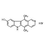 CAS#: 93841-53-3, 5,11-Dimethyl-6H-pyrido[4,3-b]carbazol-9-ol hydrobromide (1:1)