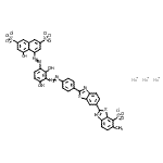 CAS 登录号：93940-05-7， 三钠4-[(2,4-二羟基-3-{[4-(6-甲基-7-磺酸-2,6'-联-1,3-苯并噻唑-2'-基)苯基]偶氮}苯基)偶氮]-5-羟基-2,7-萘二磺酸酯